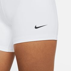 Style No. CZ9831-101 Color: White/Black The Nike Pro 365 Shorts wrap you in stretchy fabric with Dri-FIT technology to keep you feeling supported and dry during intense workouts. Tight fit for a body-hugging feel. 5-inch Inseam. 83% polyester/17% spandex. Nike Pro 365 Women's 5" Shorts. Red Nike Pros, White Nike Pros, Nike Clothes, Birkenstock Boston Shearling, Boston Shearling, Red Puffer, Red Nike, Birkenstock Boston, White Nike