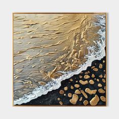 Gold and Black Textured Sea Painting Gold and Black Wave Beach Canvas Art Wave Beach Wall Art Plaster Art Texture, Texture Abstract Art, Abstract Expressionist Art, Beach Canvas Art, Wabi Sabi Wall Art, Delivery Company, Snow Art, Abstract Art For Sale, Texture Abstract