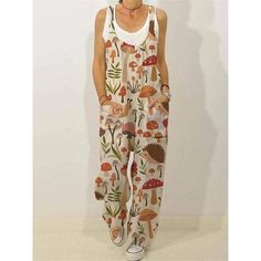 Season:Summer; Fabric:Polyester; Sleeve Length:Sleeveless; Look After Me:Hand wash,Machine wash; Gender:Women's; Style:Casual; Elasticity:Micro-elastic; Occasion:Going out,Daily,Street; Fit Type:Regular Fit; Pattern:Graphic,Color Block,Floral; Design:Print,Pocket; Neckline:V Neck; Special Size:Normal; Jumpsuit Type:Overall,Jumpsuit; Front page:FF; Listing Date:04/11/2024; Production mode:External procurement; Bust:; Length:; Waist: Purple Casual Jumpsuit, Cheap Printed Cotton Jumpsuits And Rompers, Oversized Jumpsuit, Summer Prints Fashion, Womens Jumpsuits Casual, Harem Jumpsuits, Boho Jumpsuit, Jumpsuit Casual, Loose Jumpsuit