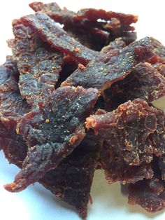 The hotter the better, that's the sentiment of a ton of jerky lovers. We not only specialize in the hot stuff but the delicious and flavorful as well. Our scorpion pepper is no exception, it's made with real scorpion peppers and has a subtle undertone of sweetness that enhances each stinging bite. Give it a go! Made with Real Scorpion Pepper Equal Parts Flavor and Heat! 9-10 out of 10 on the Jerky.com Heat Scale Homemade Beef Jerky Recipe, Fish Jerky, Making Beef Jerky, Beef Jerky Recipe, Pork Jerky, Pepper Beef