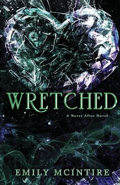 a book cover with an ice heart in the middle and text that reads wretched