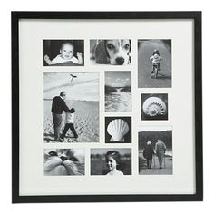 a black and white collage with pictures of people, animals, and children in it