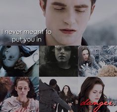 the twilight saga is shown in this collage