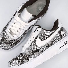 Painted Nikes, Custom Nike Shoes, Personalized Shoes, Nike Air Shoes, K R, S K, Painted Shoes