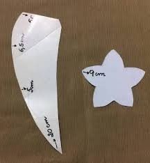 an origami paper star with writing on it next to another piece of paper