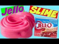 the jello slime is pink in color