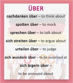 a pink poster with the words'uber'in german and an image of hands holding