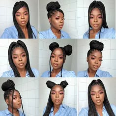 Medium Box Braids Hairstyles For Black Women, Cabello Afro Natural, Hair Solution, Cute Box Braids, Big Box Braids, Big Box Braids Hairstyles, Box Braids Hairstyles For Black Women