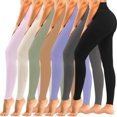 PRICES MAY VARY. ✅7 PACK BLACK LEGGINGS-yeuG's tummy control leggings for women are made with squat proof interlink fabric was developed to endure everyday wear and machine washings to last for years.7 pack basic black leggings can be used for a week's daily swap.One color a day,free your hands, and throw them into washing machine together on the weekend! ✅PREMIUM SOFT FABRIC- yeuG's Full-Length leggings are crafted from our exclusive fabric which is soft, lightweight, breathable and opaque, the Cheap Solid Color Yoga Leggings, Solid Breathable Leggings With Micro-elastic Fit, Solid Color Leggings With 4-way Stretch And Comfort Waistband, Solid Color Micro-elastic Moisture-wicking Yoga Pants, Soft Workout, Workout Yoga Pants, Micro-elastic Solid Color Sports Leggings, Workout Yoga, Beyond Yoga