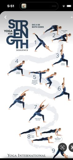 the yoga poster shows how to do different poses