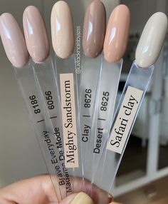 Eggshell Nails Color, Cream Nail Color, Creamy Nail Colors, Mushroom Colour Nails, Bias Nails, Cream Color Nails, Cream Nail Polish, Creme Nails, Vanilla Nails