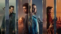 the cast of netflix's new series, into the badlands is shown in this composite image