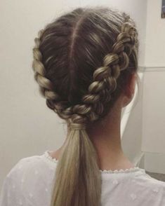 Under Braids, Softball Hairstyles, Fishtail Braid, Two Braids, Sports Hairstyles, Braid Hair, Short Hairstyle