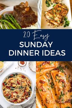 the top 20 easy sunday dinner ideas