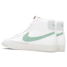 Nike Blazers Teal, Colored Nike Blazers, Cheap Nike Blazers, Teal Nike Blazers, Cute Trending Shoes, Cute Running Shoes Nike, Green Blazers Nike, Preppy Shoes Nike, Preppy Nike Shoes