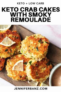 keto crab cakes with smoky remoulade