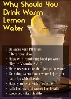 Drinking Warm Lemon Water, Hot Lemon Water, Warm Lemon Water, Lemon Water Benefits, Water Benefits, Healthy Drinks Recipes, Water Recipes