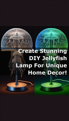 Looking to add a unique touch to your home decor? Learn how to create a stunning DIY jellyfish lamp with this easy tutorial! Illuminate your space with the mesmerizing glow of your very own handmade jellyfish lamp. Perfect for adding a touch of whimsy to any room. Try this fun and creative project today! Handmade Jellyfish, Easy Tutorial, Unique Home Decor