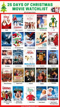 the 25 days of christmas movie watchlist