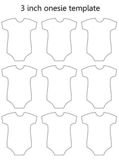 an image of baby onesie templates for the 3 inch onesie bodysuit