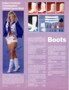 an advertisement for boots with pictures of women in them