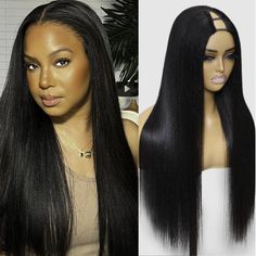 PRICES MAY VARY. 【10A v part wigs Yaki Straight】:Nadula V part wig not a u part wig,v part yaki straight wig blend perfectly with your natural hair,soft, healthy and comfortable. 【Ready to Go VPart Wig】:Yaki Straight V Part Wig,No Glue No Sew In Min Leave Out,more convenient and quickly to be worn and add hair volume than one piece clip in extensions. 【Nadula Yaki Straight v part wig cap】:medium cap size (21-21.5 inch) fits most head size，secure and comfortable.4 clips on the front, 3 combs on t Vpart Wig, Yaki Straight Wig, One Piece Clip, V Part Wig, Part Wigs, Wigs Glueless, Straight Wigs, Virgin Hair Wigs, U Part Wig