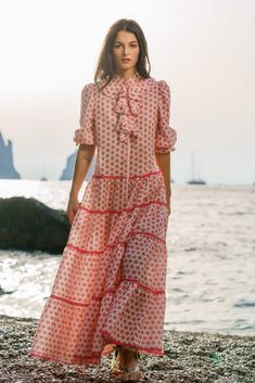 Luisa Beccaria, Polka Dot Maxi Dresses, T Dress, Mode Casual, Spring Summer 2022, Fashion Show Collection, Summer 2022, Mother Of The Bride Dresses, Primavera Estate