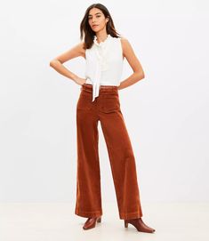 753416 Chic Straight Leg Corduroy Jeans, High-waisted Corduroy Pants For Fall, Fall High-waisted Corduroy Pants, Straight Leg Corduroy Pants For Work, Corduroy Straight Leg Jeans For Work, Fall High Waist Wide Leg Pants With Patch Pockets, Corduroy Straight Leg Bottoms With Patch Pockets, Corduroy Bottoms With Patch Pockets, High Waist Corduroy Wide Leg Pants For Fall