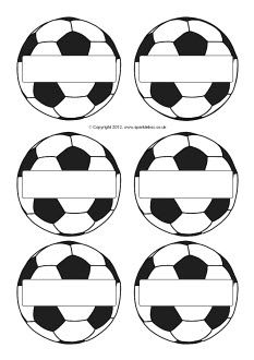 four soccer balls with the flag of england on them, all in black and white