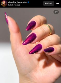 Chrome Effect, Elegant Nails, Purple Nails, Light Reflection, Fashion Sense, Nail Inspo, Nail Colors, Color Change, The Magic