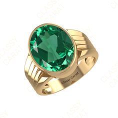 Men Oval Emerald Ring, Solid Yellow Gold Emerald Ring, Men Daily Wear Emerald Ring, Vivid Green Emerald Ring, Emerald Statement Men Ring Details info: Metal: 14K and 18K Solid Gold/White Gold/Yellow Gold/Rose Gold are available to customize, please feel free to contact us. Ring: Band Thickness 1.35 mm Width 4 mm Approximately Gem Details: Center Stone: Lab Emerald 17*13 mm, Approximately Clarity: A++ Cut: Oval Custom Orders: 1. We take orders for the Rings, Pendants, Necklaces, Earrings, Bracele Men Stone Ring Design, Gold Emerald Ring For Men, Stone Rings For Men Gold, Green Stone Ring Gold Men, Oval Stone Ring Design, Emerald Rings For Men, Emerald Ring For Men, Emerald Ring Design, Oval Emerald Ring