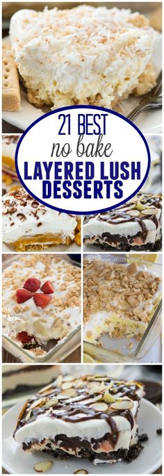 there are many different desserts that can be found in this post