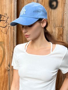 Editor's NotesUrban lifestyle inspired CITYBREEZE’s collection is great for everyday style in trend.- Denim Logo applique baseball cap- Adjustable back strap- Soft wash denim textured- Everyday accented styleMeasurements(in.)One Size:  - Head Girth: 23.6 in. - Cap Height: 6.5 in.- Brim Length 3.1 in.Composition & Care- 100% Cotton- Dry Cleaning only- No IronDesigner- by CITYBREEZE Trendy Cotton Snapback Baseball Cap, Summer Streetwear Baseball Cap With Curved Visor, Sporty Cotton Trucker Hat For Spring, Sporty Baseball Cap With Letter Print For Spring, Sporty Spring Baseball Cap With Letter Print, Casual Cotton Snapback Hat With Curved Bill, Casual Denim Hat With Curved Visor, Spring Cotton Snapback Hat For Streetwear, Spring Streetwear Snapback Hat With Curved Visor