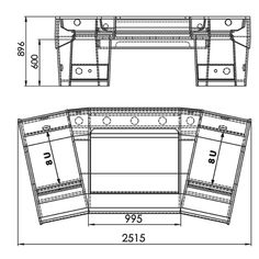 Technical Drawings, Perfect Desk, Work Station Desk