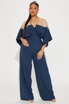 Almost the Weekend Jumpsuit  - Navy Jumpsuit Navy Blue, Plus Size Romper, Jumpsuit Summer, Plus Size Jumpsuit, Jumpsuit With Sleeves, Navy Fashion, Short Rompers, Curve Dresses, Matching Dresses