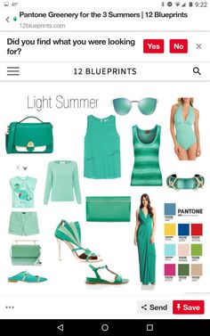 Light Summer Palette Outfits, Summer Pallet, Rich Wardrobe, Palette Summer, Summer Palette