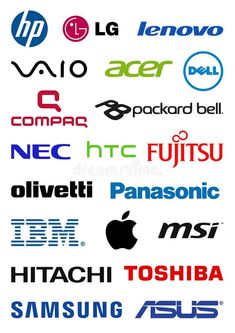 many different logos are shown together in this image stock images and royalty photos for all types of