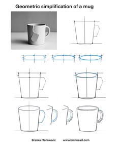 how to draw a coffee mug