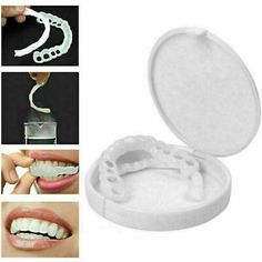 Snap On Top & Bottom False Teeth Veneers Cover Instant Clip Up Cosmetic Smile- | eBay Misaligned Teeth, Teeth Straightening, Dental Veneers