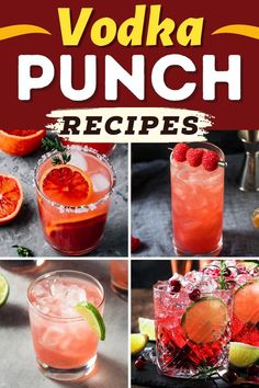 the vodka punch recipe is ready to be served