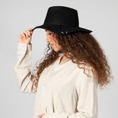 Women's Floppy Fedora With Braided Trim Features: Adjustable 3.75" Brim Hat size: 57cm Women's One Size 100% wool felt Wide Brim Hat Summer, Sand Collection, Caught Out, Packable Hat, Outdoor Cap, Hat Clips, Scarf Poncho, Dress Hats, Wide Brimmed Hats