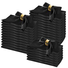 PRICES MAY VARY. ❤What You Can Get: Each package contains 100 pieces of black satin napkins 20" x 20", which are suitable to decorate a table accommodating 12 - 16 diners. Adequate quantity for home daily use or party used. These satin dinner napkins will make your table sparkle brightly and beautifully. ❤Silky & Soft Material: Made of soft satin fabric, one of the most preferred fabric adored by people, Horbaunal cloth napkins have a great brightness and are soft to touch, not easy to fade and Black And White Party Table Decor, Black And Silver Party Theme Centerpieces, Black And White 21st Birthday Party, Black And White Engagement Party Decor, Black And Gold Party Decorations Classy, Black And Gold Tablescape, Black Party Decor, White Table Linen With Black Napkin Wedding, Wedding Black Napkins