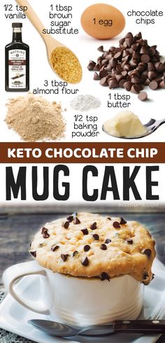 the keto chocolate chip mug cake recipe