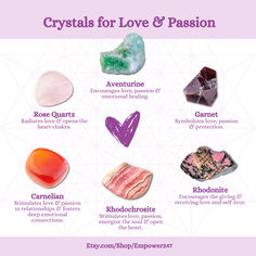 Best Crystals For Love, Crystals For Passion, Crystals For Manifesting Love, Crystals For Couples, Crystal Combinations For Love, Crystals For Love And Relationships, Crystals For Love, Crystal Beaded Bracelets, Astrology Stars