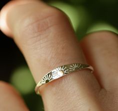 Sun Ring, Celestial Ring, 14k Gold Wedding Band, Stamped Rings, Jewelry Hair Accessories, Bronze Ring, Gold Sun, Ring Hand, Local Jewelry