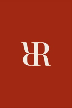 the letter r in white on a red background