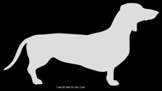 a drawing of a dog standing in front of a white background with the outline of it's head