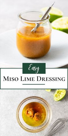 an easy recipe for miso lime dressing