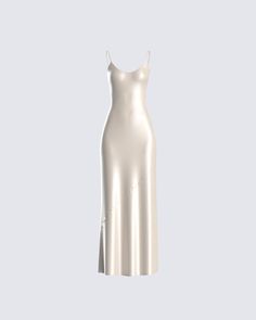 Ivory Satin Dress, Beauty Boost, Power Of Makeup, Prom Dress Inspiration, Grad Dresses, Glam Dresses