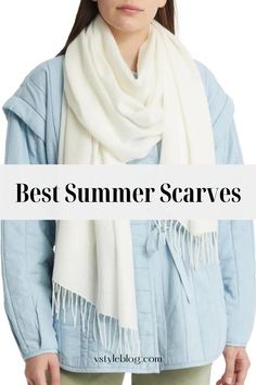 Best Summer Scarves Tassel Scarf, Outdoor Event, Lightweight Scarf, Solid Dress